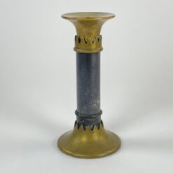 Žalvarinė žvakidė su marmuru 9x9x18 cm