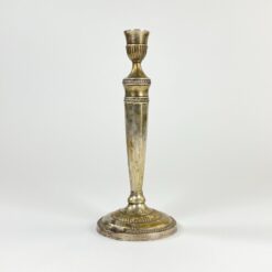 Sidabruoto žalvario žvakidė 10,5x10,5x25 cm