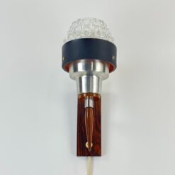 Vintažinis sieninis šviestuvas stikliniu gaubtu 15x9,5x24 cm