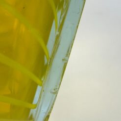 Geltono stiklo vaza 17x17x20 cm