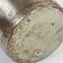 Dekoratyvinė vaza iš metalo ir žalvario su vario varžtais 16x16x23,5 cm