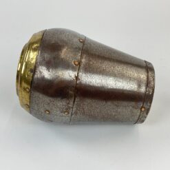 Dekoratyvinė vaza iš metalo ir žalvario su vario varžtais 16x16x23,5 cm