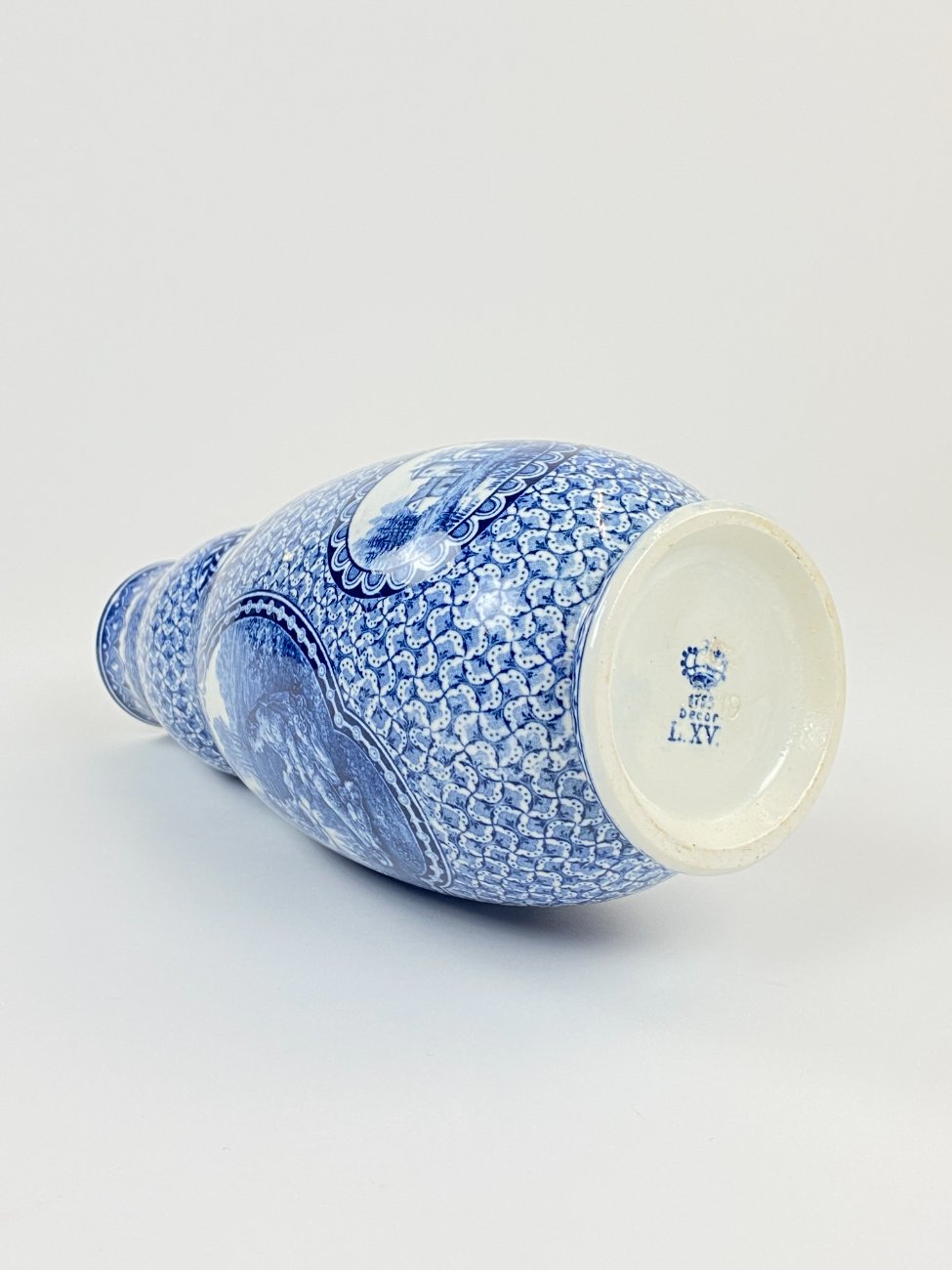 DN0197-vazos-ir-asociai-10 Keramikinės Franz Anton Mehlem vazos 2 vnt. komplektas 10,5×10,5×25,5 cm