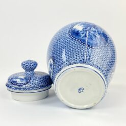 Keramikinis Franz Anton Mehlem indas su dangčiu 17x17x27 cm