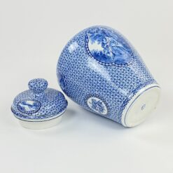 Keramikinis Franz Anton Mehlem indas su dangčiu 17x17x27 cm