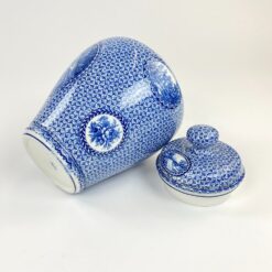 Keramikinis Franz Anton Mehlem indas su dangčiu 17x17x27 cm