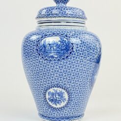 Keramikinis Franz Anton Mehlem indas su dangčiu 17x17x27 cm
