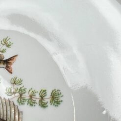 Porcelianinė Mitterteich Bavaria lėkštė su žuvų atvaizdu 24,5×24,5×3 cm