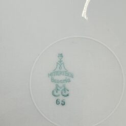 Porcelianinė Mitterteich Bavaria lėkštė su žuvų atvaizdu 24,5×24,5×3 cm