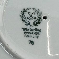 Porcelianinė Winterling Bavaria padažinė su žuvų atvaizdais 18x18x7,5 cm