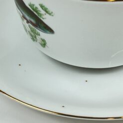 Porcelianinė Winterling Bavaria padažinė su žuvų atvaizdais 18x18x7,5 cm