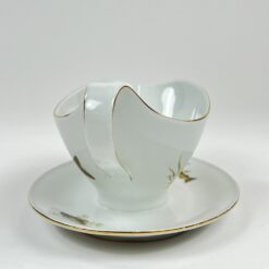 Porcelianinė Mitterteich Bavaria padažinė su žuvų atvaizdais 15×22,5×10 cm