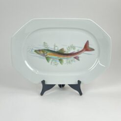 Porcelianinė Winterling serviravimo lėkštė su žuvies atvaizdu 23,5x35x3 cm