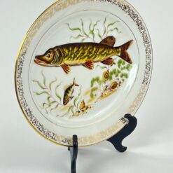 Veritable Porcelaine serviravimo lėkštė su žuvų atvaizdu 26,5×34,5×3,5 cm