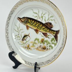 Veritable Porcelaine serviravimo lėkštė su žuvų atvaizdu 26,5×34,5×3,5 cm