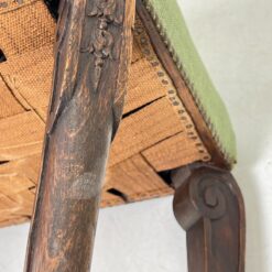 Ąžuolinis pufas su gobelenu restauracijai 38.5x58x47 cm