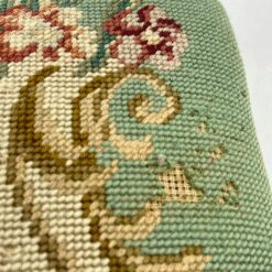 Ąžuolinis pufas su gobelenu restauracijai 38.5x58x47 cm