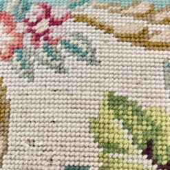 Ąžuolinis pufas su gobelenu restauracijai 38.5x58x47 cm