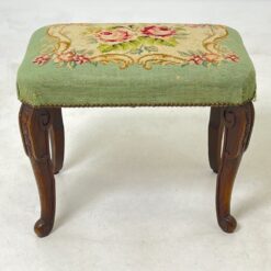 Ąžuolinis pufas su gobelenu restauracijai 38.5x58x47 cm