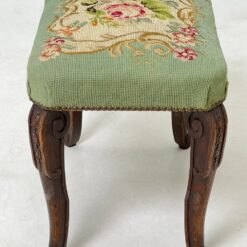 Ąžuolinis pufas su gobelenu restauracijai 38.5x58x47 cm