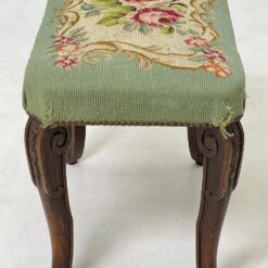 Ąžuolinis pufas su gobelenu restauracijai 38.5x58x47 cm