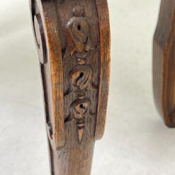 Ąžuolinis pufas su gobelenu restauracijai 38.5x58x47 cm