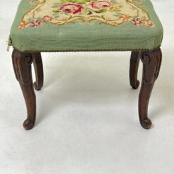 Ąžuolinis pufas su gobelenu restauracijai 38.5x58x47 cm