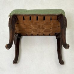 Ąžuolinis pufas su gobelenu restauracijai 38.5x58x47 cm