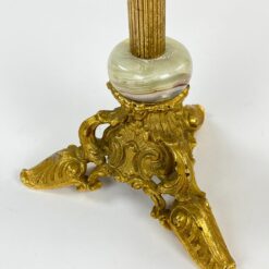 Žalvarinė pastatoma dekoracija su akmens detalėmis 16x16x67,5 cm