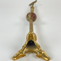 Žalvarinė pastatoma dekoracija su akmens detalėmis 16x16x67,5 cm