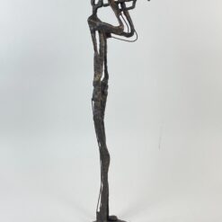 Statula iš metalo “Trimitininkas” 23x14x64 cm