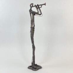 Statula iš metalo “Trimitininkas” 23x14x64 cm