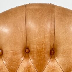 Raudonmedžio rėmo darbo krėslas su oda 77x77x113 cm, 56 cm