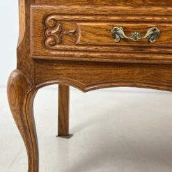 Ilga drožinėta dviejų dalių ąžuolinė komoda 55x250x159 cm