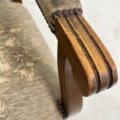 Ąžuolinis krėslas su gobelenu 75×62,5×115 cm, 42 cm