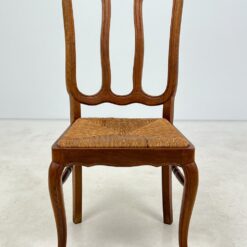 Ąžuolo kėdės su šiaudų sėdimosiomis 2 vnt. komplektas 53x46x98 cm, 45 cm