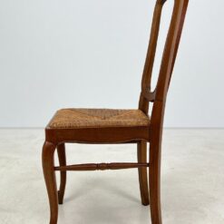 Ąžuolo kėdės su šiaudų sėdimosiomis 2 vnt. komplektas 53x46x98 cm, 45 cm