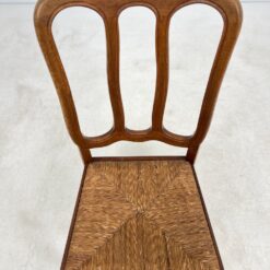 Ąžuolo kėdės su šiaudų sėdimosiomis 2 vnt. komplektas 53x46x98 cm, 45 cm