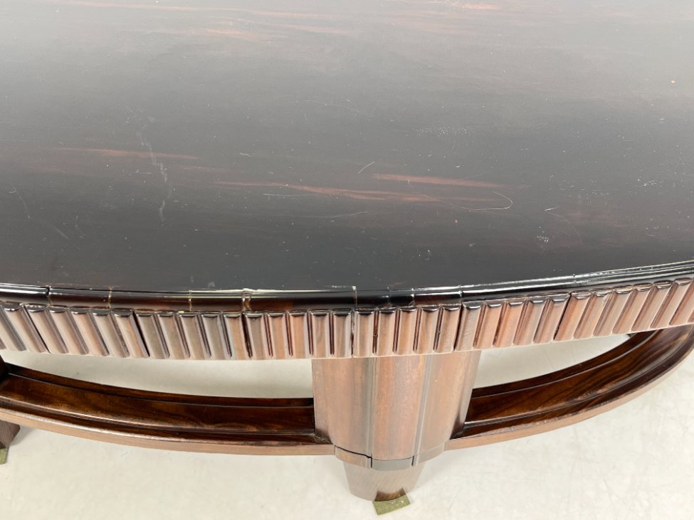 HN1006-stalai-10 Art deco riešutmedžio valgomojo stalas 125,5x212x74 cm