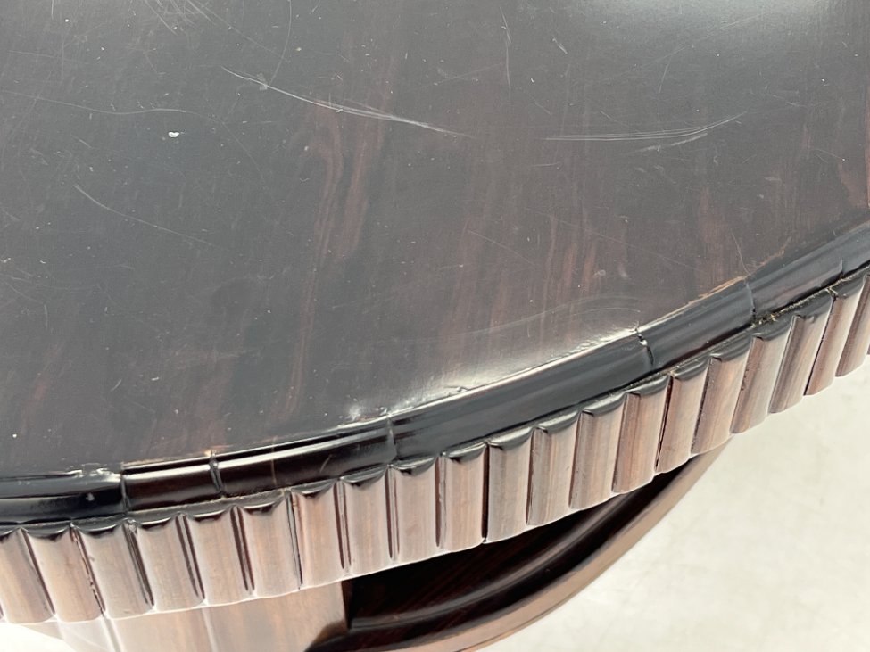 HN1006-stalai-12 Art deco riešutmedžio valgomojo stalas 125,5x212x74 cm