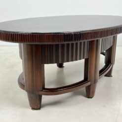 Art deco riešutmedžio valgomojo stalas 125,5x212x74 cm