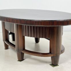 Art deco riešutmedžio valgomojo stalas 125,5x212x74 cm