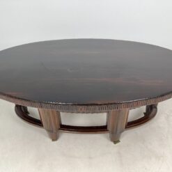 Art deco riešutmedžio valgomojo stalas 125,5x212x74 cm