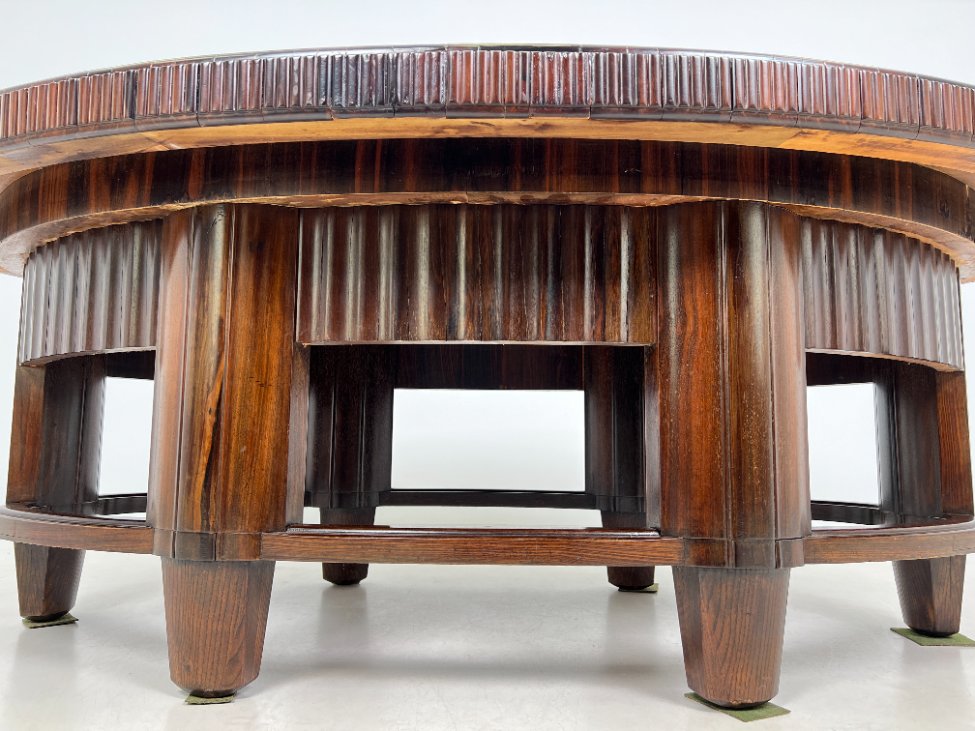 HN1006-stalai-7 Art deco riešutmedžio valgomojo stalas 125,5x212x74 cm