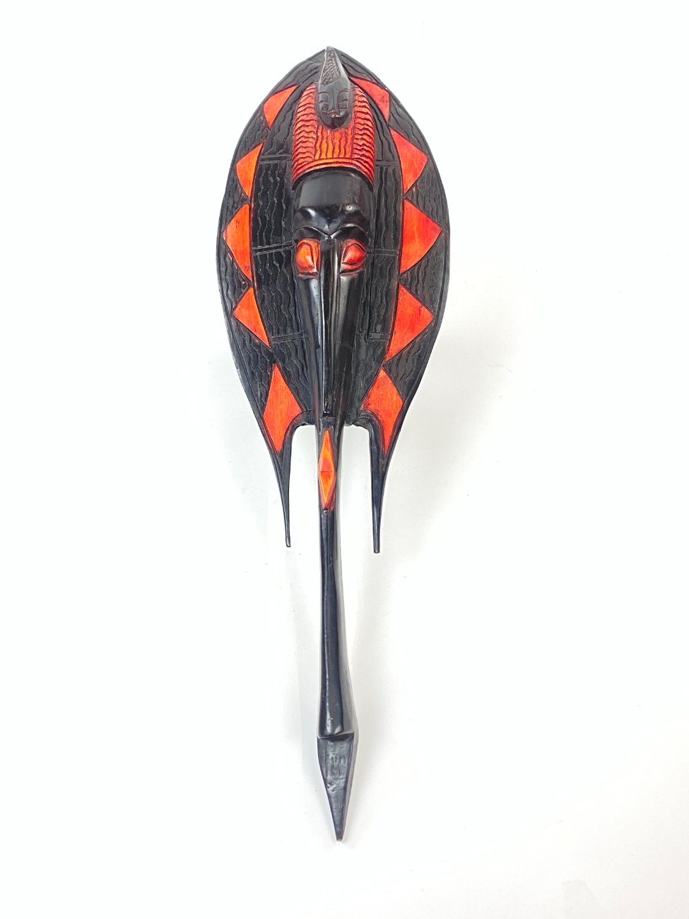 HN1007-interjero-ir-apdailos-detales-1 Kabinama medinė afrikietiška kaukė 6x21x69 cm