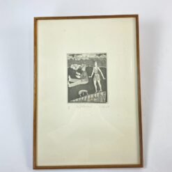 Grafikos darbas mediniame rėme 1,5×34,5×49 cm