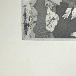 Grafikos darbas mediniame rėme 1,5×34,5×49 cm