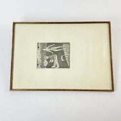 Grafikos darbas mediniame rėme 1,5×34,5×49 cm