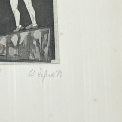 Grafikos darbas mediniame rėme 1,5×34,5×49 cm