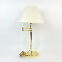 Reguliuojamas "Wofi Leuchten" žalvario stalinis šviestuvas 40x40(+18)x71 cm